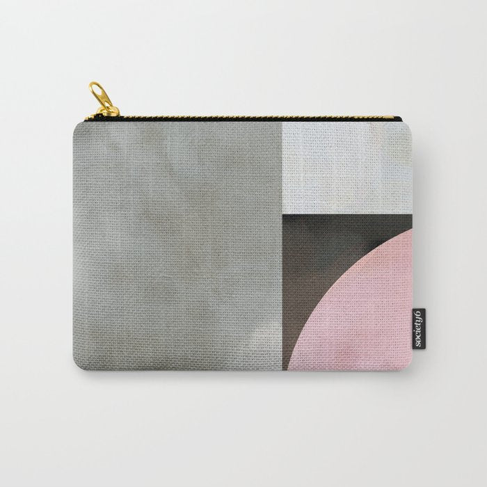 mid century scandi winter painted Carry All Pouch Gallery Image 1