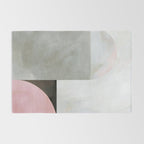 mid century scandi winter painted Rug Gallery Image 2