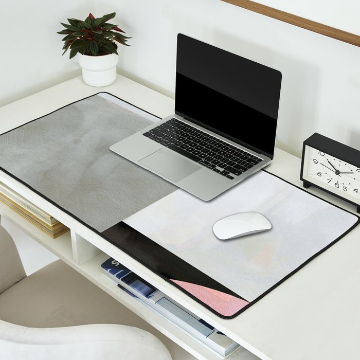 mid century scandi winter painted Desk Mat Gallery Image 2