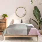 mid century scandi winter painted Comforter Gallery Image 3