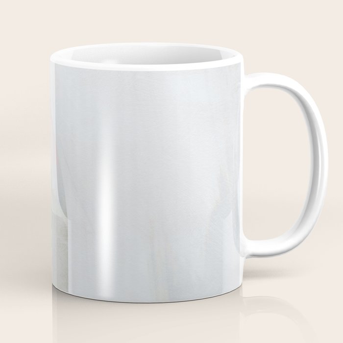 mid century scandi winter painted Coffee Mug Gallery Image 1