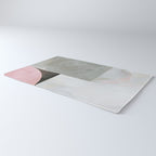 mid century scandi winter painted Rug Gallery Image 3