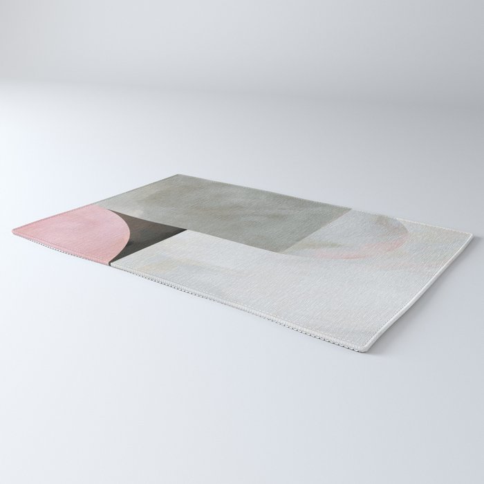 mid century scandi winter painted Rug Gallery Image 3