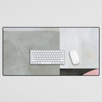 mid century scandi winter painted Desk Mat Gallery Image 1