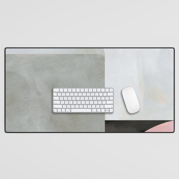 mid century scandi winter painted Desk Mat Gallery Image 1