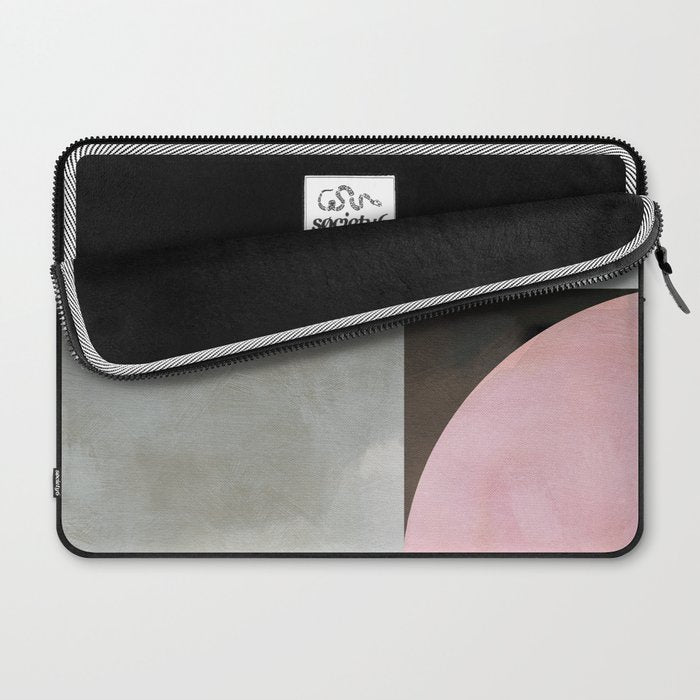 mid century scandi winter painted Laptop Sleeve Gallery Image 2
