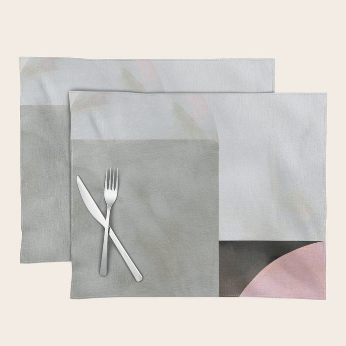 mid century scandi winter painted Placemat Gallery Image 1