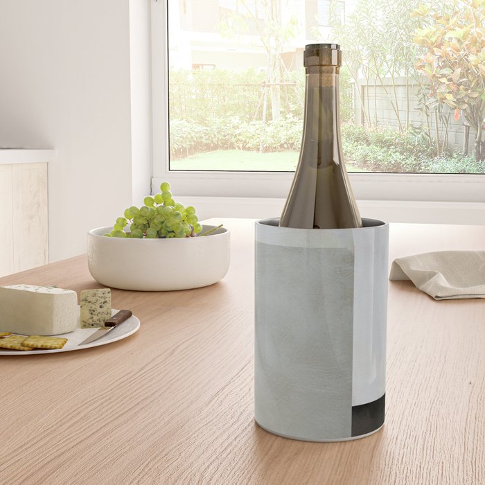 mid century scandi winter painted Wine Chiller Gallery Image 4