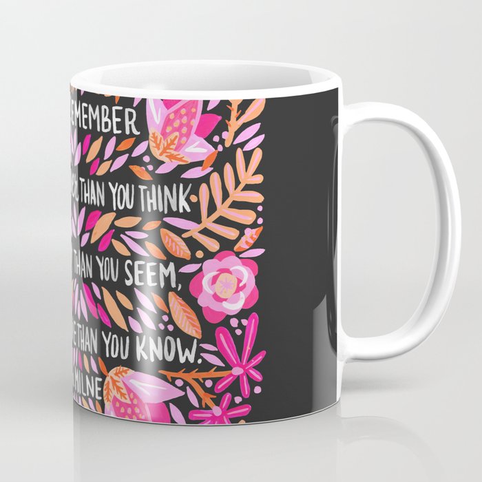 Always Remember - Pink & Charcoal Palette Coffee Mug Gallery Image 1