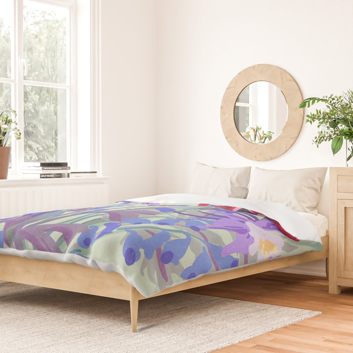 Cottage core aesthetic Flower Market Stockholm Duvet Cover Gallery Image 2