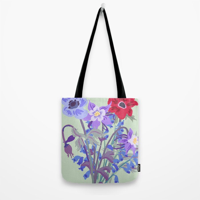 Cottage core aesthetic Flower Market Stockholm Tote Bag Gallery Image 2