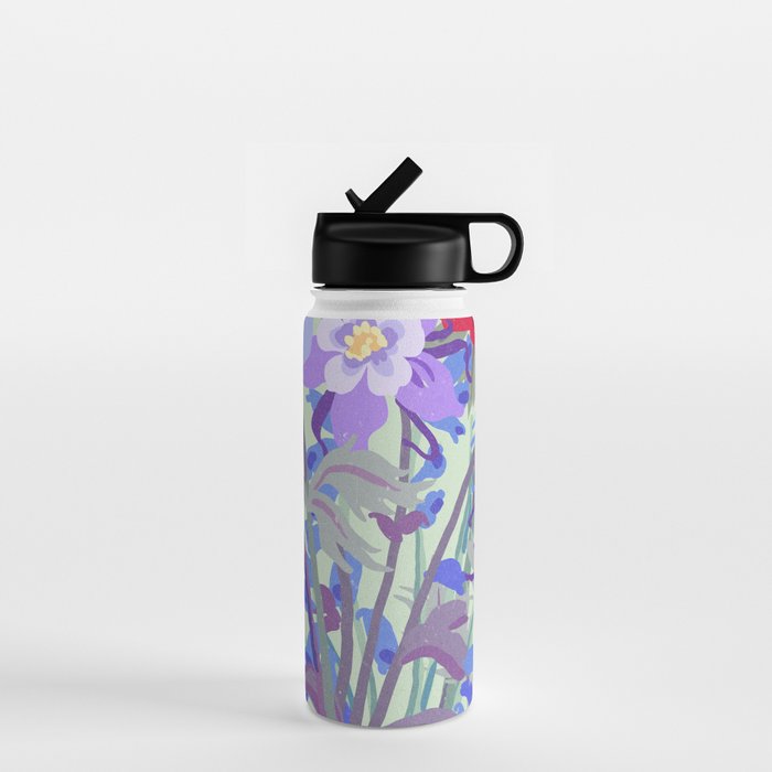 Cottage core aesthetic Flower Market Stockholm Water Bottle Gallery Image 1