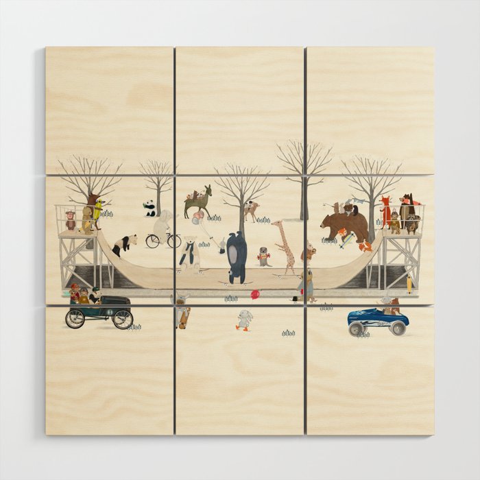 little big skate park Wood Wall Art Gallery Image 1