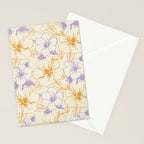 Colorful tropical hibiscus flower art pattern Stationery Card Gallery Image 2