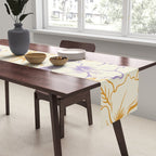 Colorful tropical hibiscus flower art pattern Table Runner Gallery Image 2