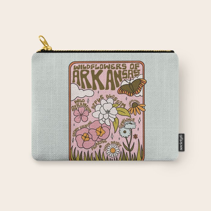 Arkansas Wildflowers Carry All Pouch Gallery Image 1