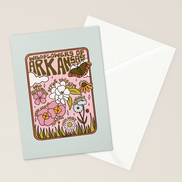 Arkansas Wildflowers Stationery Card Gallery Image 2