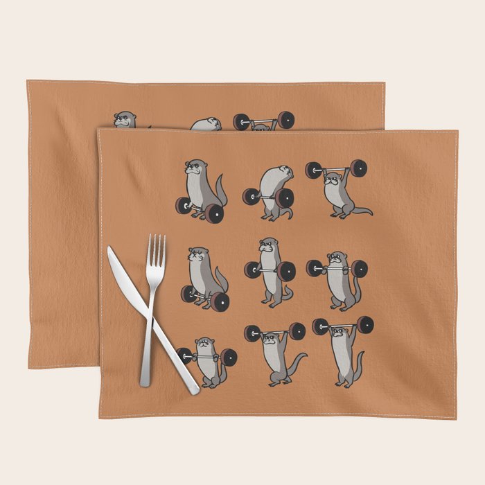 Olympic Lifting Otter Placemat Gallery Image 1