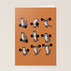 Olympic Lifting Otter Stationery Card Gallery Image 2