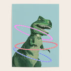T-Rex the Hula Dancer in Green Poster Gallery Image 4