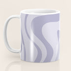 Retro Liquid Swirl Abstract in Double Light Purple Coffee Mug Gallery Image 3