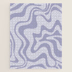 Retro Liquid Swirl Abstract in Double Light Purple Jigsaw Puzzle Gallery Image 1