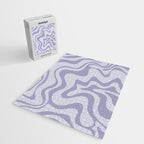 Retro Liquid Swirl Abstract in Double Light Purple Jigsaw Puzzle Gallery Image 2