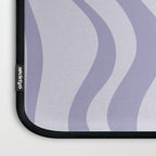 Retro Liquid Swirl Abstract in Double Light Purple Laptop Sleeve Gallery Image 3