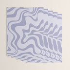 Retro Liquid Swirl Abstract in Double Light Purple Wrapping Paper Gallery Image 3