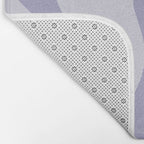 Retro Liquid Swirl Abstract in Double Light Purple Bath Mat Gallery Image 2