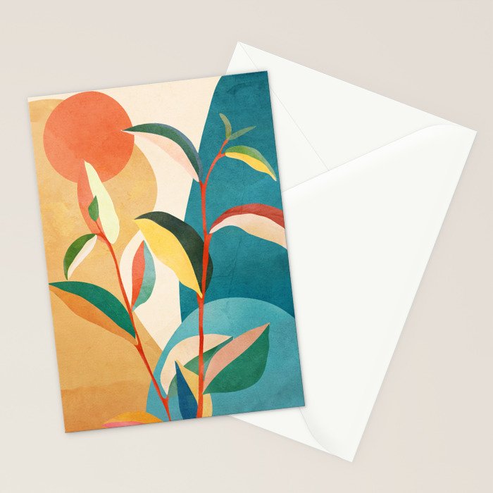 Colorful Branching Out 16 Stationery Card Gallery Image 2