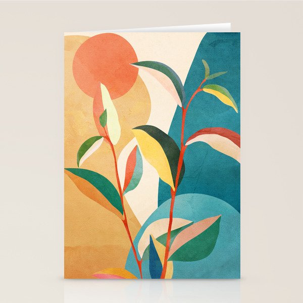 Colorful Branching Out 16 Stationery Card Gallery Image 2