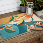 Colorful Branching Out 16 Outdoor Rug Gallery Image 2