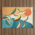 Colorful Branching Out 16 Outdoor Rug Gallery Image 1