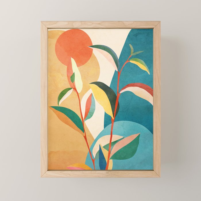 Colorful Branching Out 16 Mini Art Print Gallery Image 1