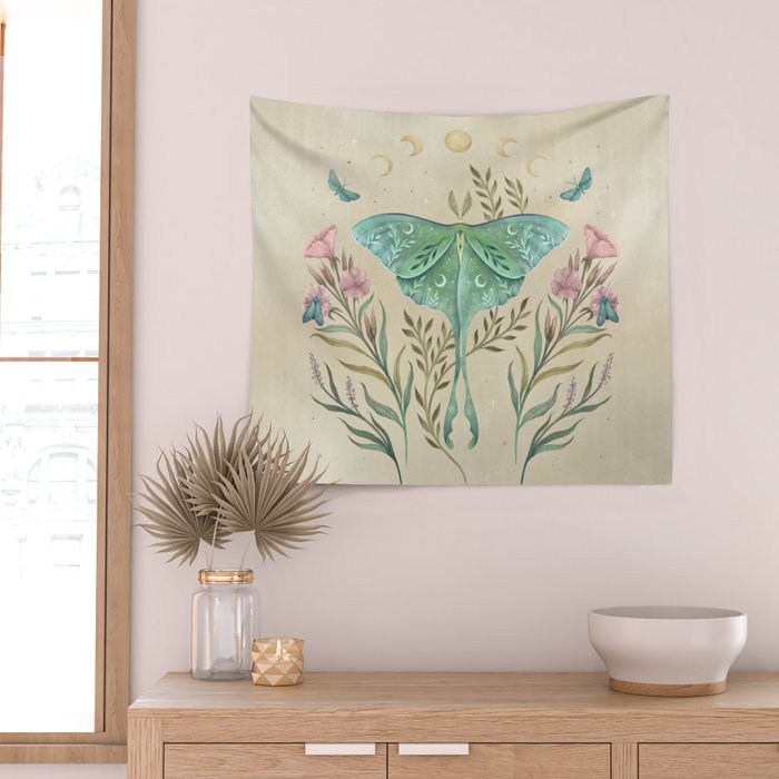 Luna and Forester - Oriental Vintage Wall Tapestry Gallery Image 2