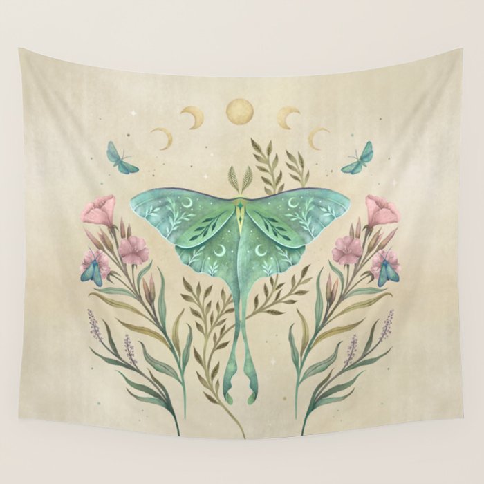 Luna and Forester - Oriental Vintage Wall Tapestry Gallery Image 4