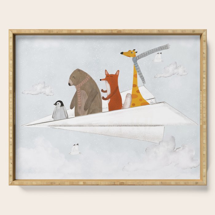 plane sailing Serving Tray Gallery Image 1