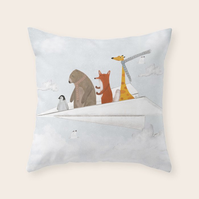 plane sailing Throw Pillow Gallery Image 6