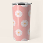 Pink Daisies  Travel Mug Gallery Image 1