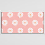 Pink Daisies  Desk Mat Gallery Image 3