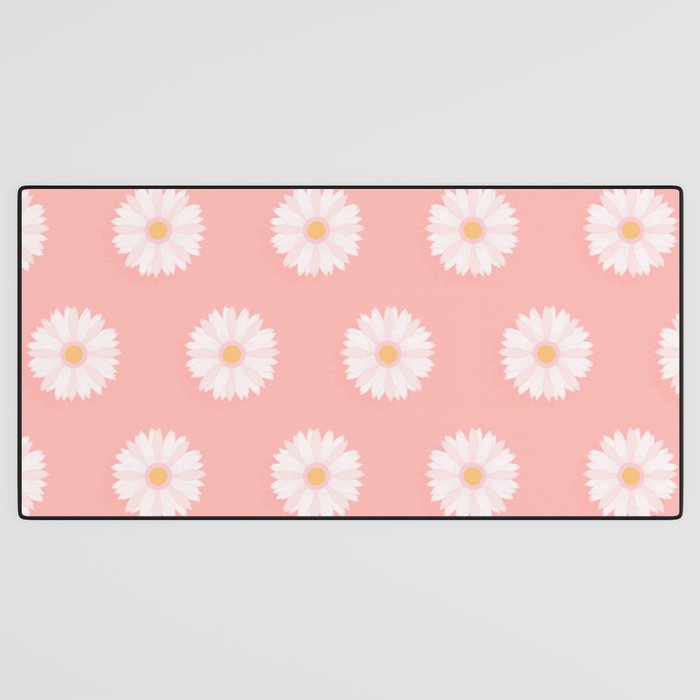 Pink Daisies  Desk Mat Gallery Image 3