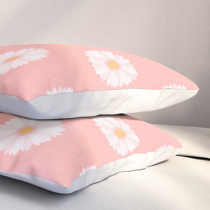 Pink Daisies  Pillow Sham Gallery Image 3