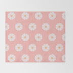 Pink Daisies  Throw Blanket Gallery Image 2