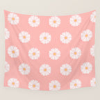Pink Daisies  Wall Tapestry Gallery Image 4