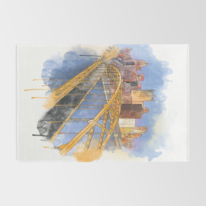 Pittsburgh Fort Pitt and Downtown Rug Gallery Image 2