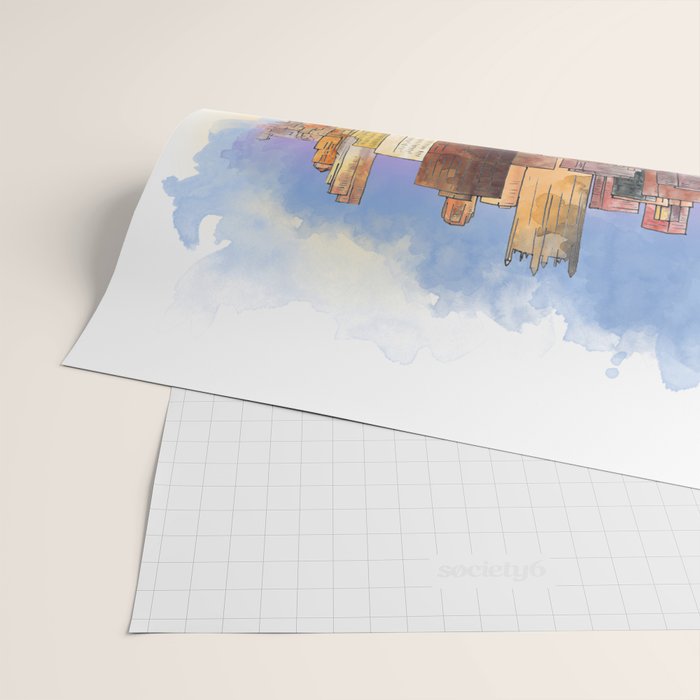 Pittsburgh Fort Pitt and Downtown Wrapping Paper Gallery Image 2