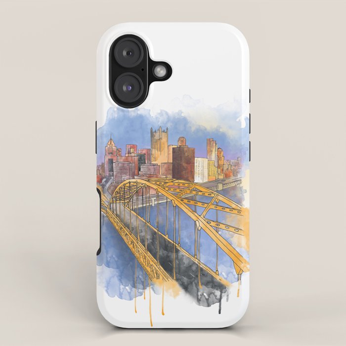 Pittsburgh Fort Pitt and Downtown iPhone Case Gallery Image 1