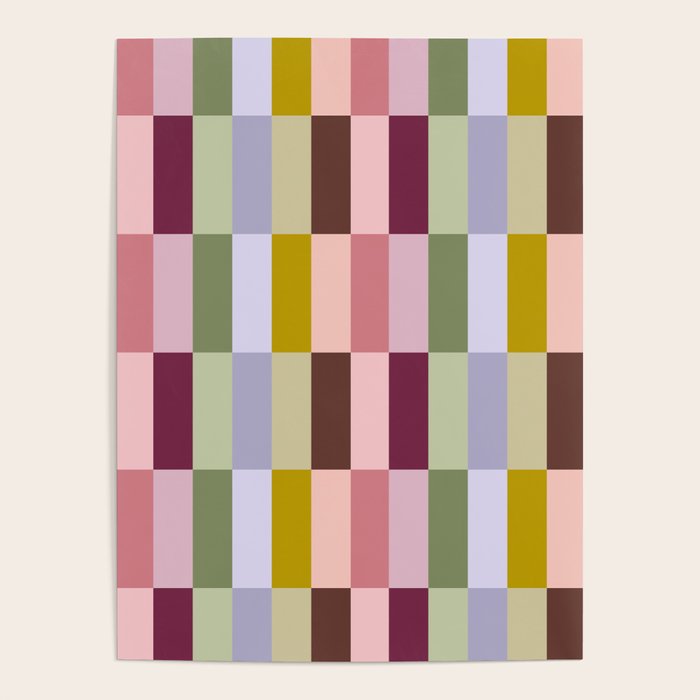 Checker block tiles - eclectic Poster Gallery Image 4
