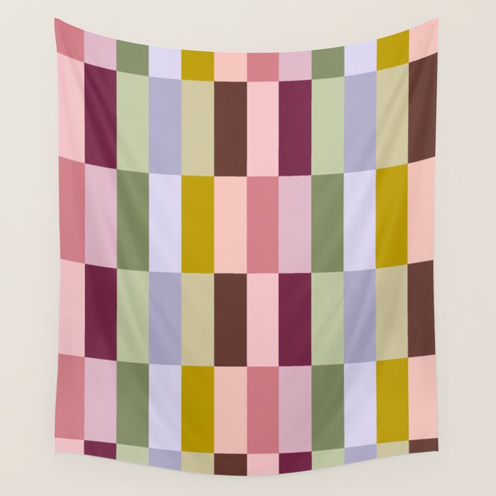 Checker block tiles - eclectic Wall Tapestry Gallery Image 1